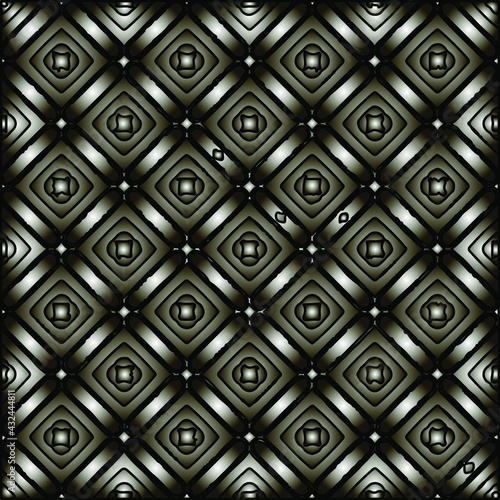 Pattern with a black-and-white gradient . Abstract metallic background