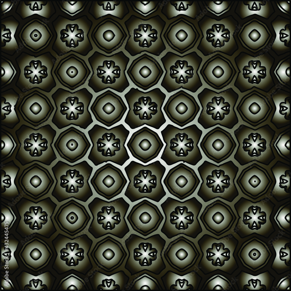 Pattern with a black-and-white gradient . Abstract metallic background Pattern with a black-and-white gradient . Abstract metallic background