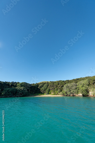 Beautiful Secluded Bay with Golden Beach in the Bay of Islands New Zealand