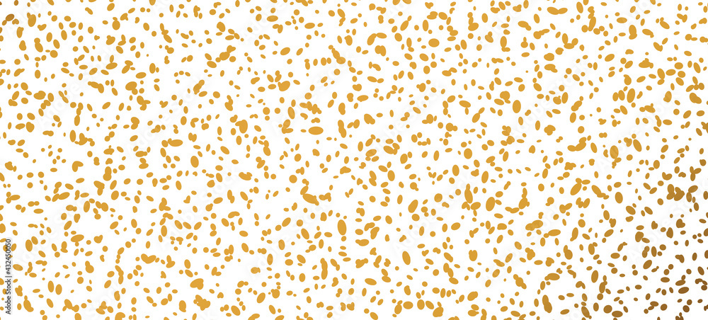 Abstract fashion polka dots background. White dotted pattern with golden gradient circles. Template design for invitation, poster, card, flyer, banner, textile, fabric Abstract fashion polka dots background. White dotted pattern with golden gradient circles. Template design for invitation, poster, card, flyer, banner, textile, fabric