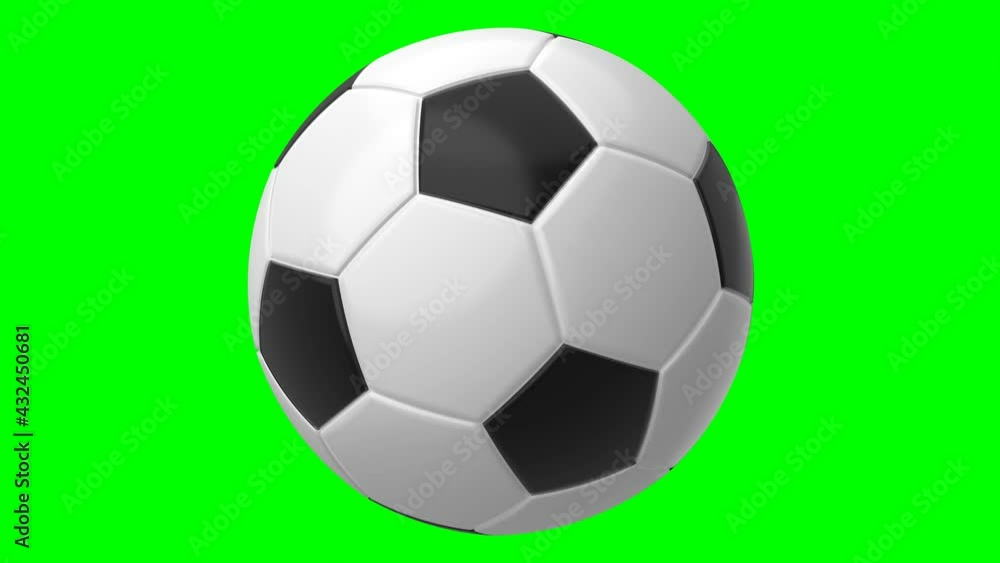 Soccer ball on green chroma key background.
Loop able 3d animation for background. Soccer ball on green chroma key background.
Loop able 3d animation for background.
