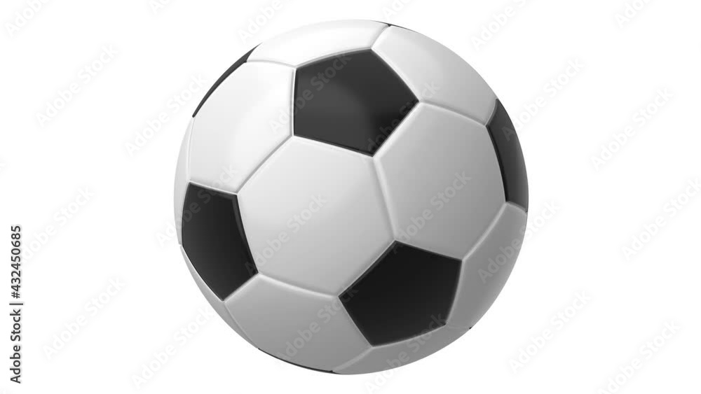 Soccer ball on white background.
Loop able 3d animation for background.
Soccer ball on white background.
Loop able 3d animation for background.