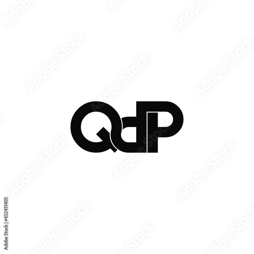 qdp letter original monogram logo design