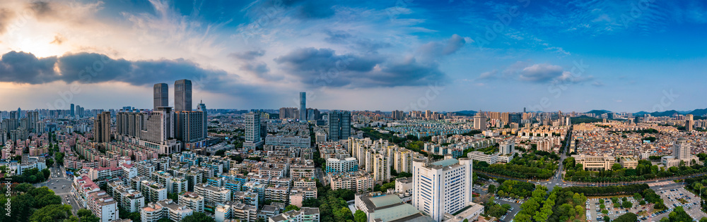 Cityscape of Zhongshan City, Guangdong Province, China