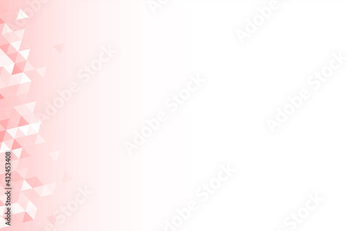 三角の白ベースグラデーション背景 Abstract colorful background with gradient triangles gradation © sase kirio (佐瀬桐生)
