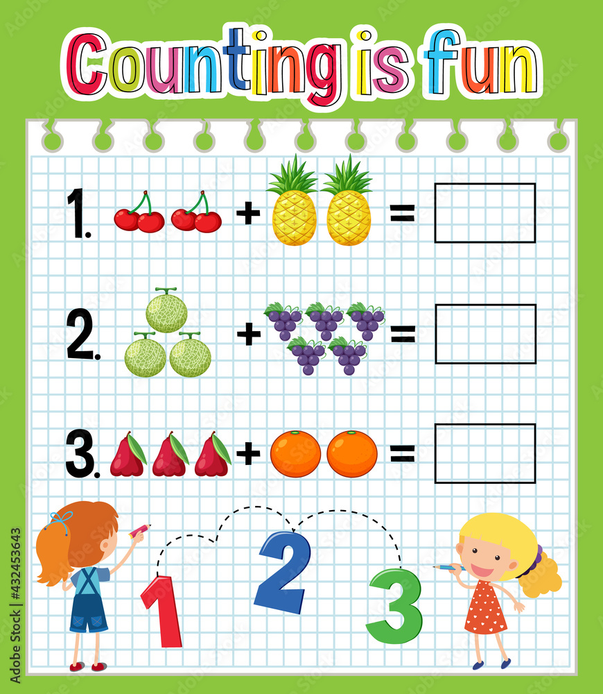 Math count number worksheet