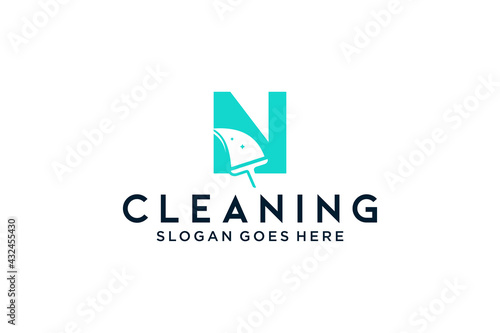 Free Download Letter N for cleaning clean service Maintenance for car detailing, homes logo icon vector template. - GFXLoad