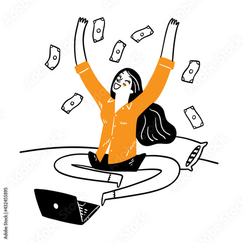 The idea of running a successful online business and riches
