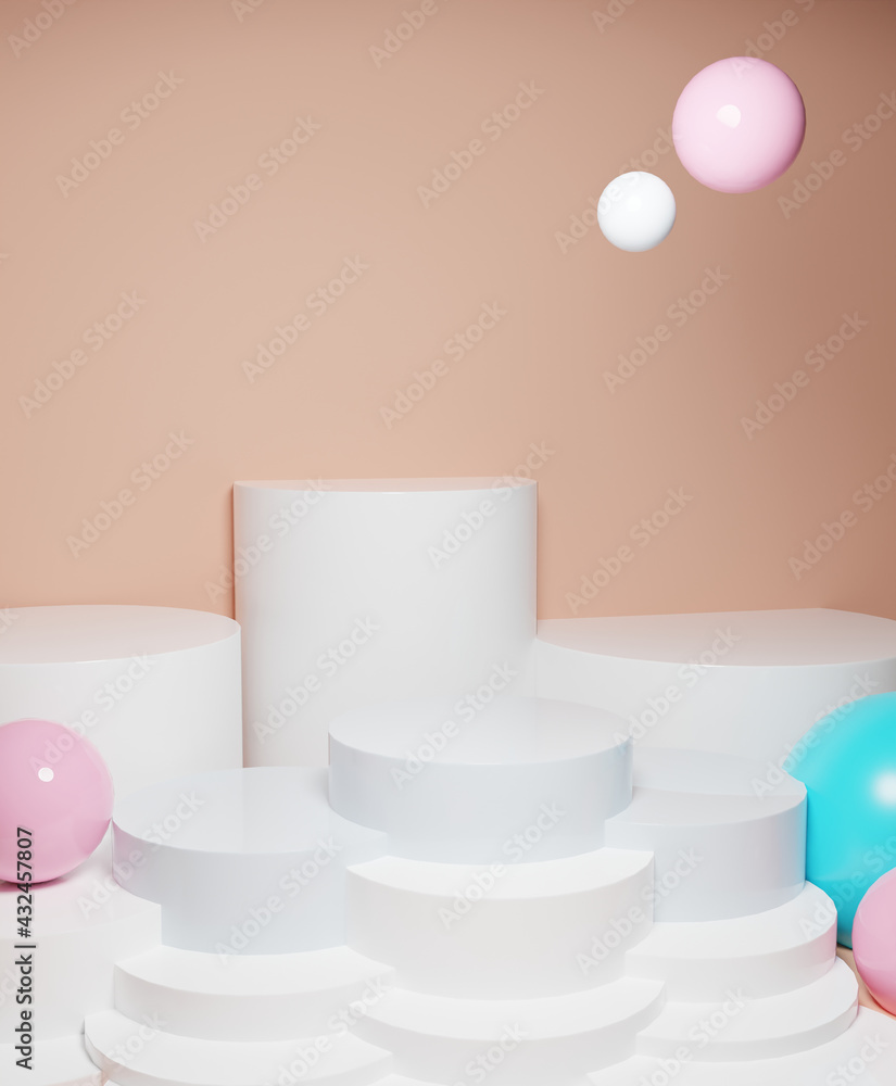 Minimal concepts, empty 3d rendering podium background Minimal concepts, empty 3d rendering podium background