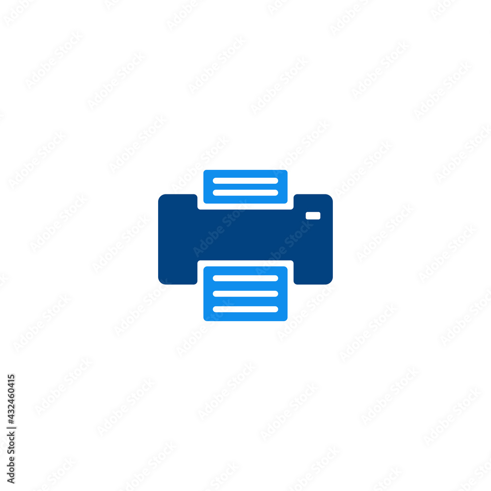 Printer Flat icon vector for computer, web and mobile app Printer Flat icon vector for computer, web and mobile app
