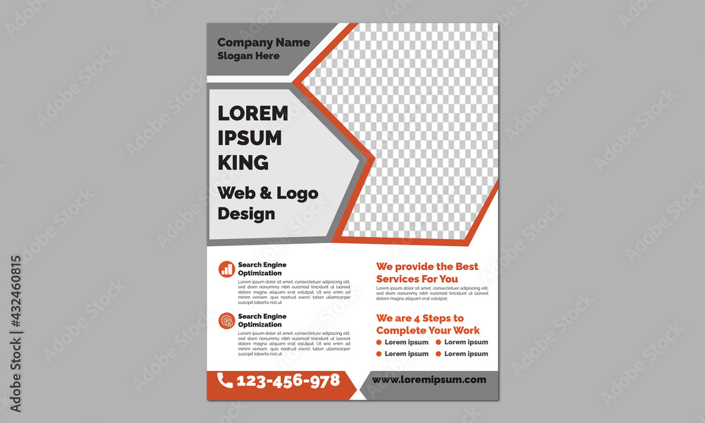Flyer design template Flyer design template