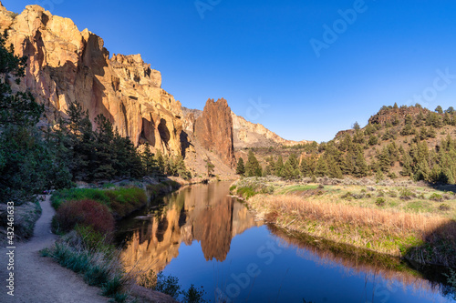 Reflections in the Crooked River in Smith Rock State Park © Wasim