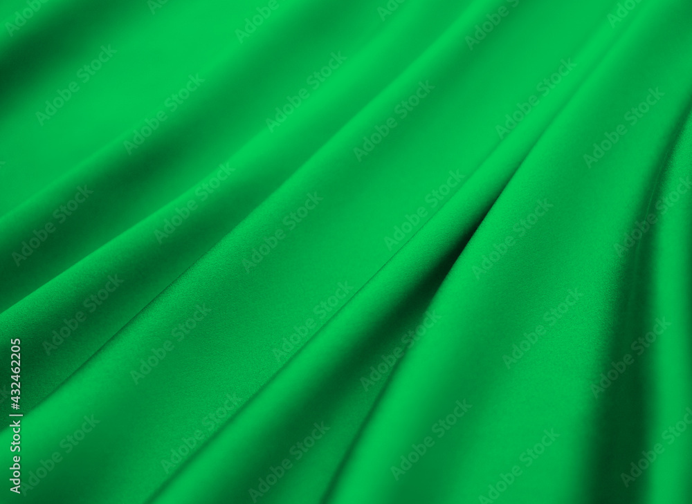 Obraz premium シルクのドレープ 緑色
