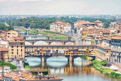 Ponte Vecchio bridge in Florence, Italy