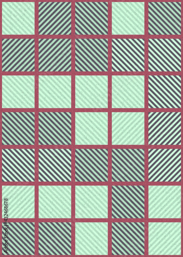 Abstract Geometric Pattern generative computational art illustration