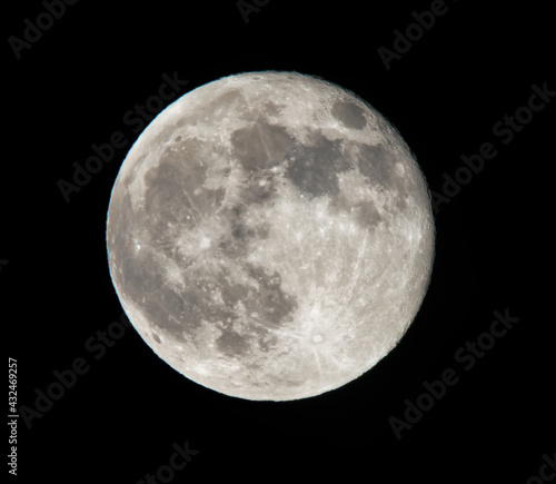 Full moon close up