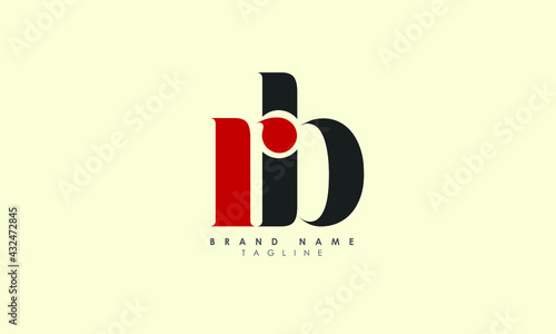Alphabet Letters Initials Monogram Logo RB, BR, R and B