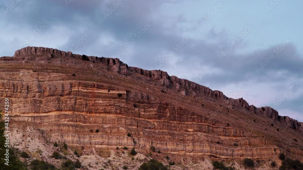 Time lapse of clouds moving over rocky mountains landscape, Burgos Spain Time lapse of clouds moving over rocky mountains landscape, Burgos Spain