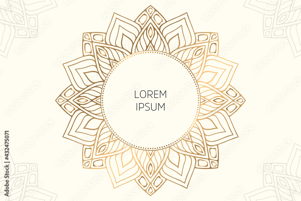 Obraz premium Dreamy wallpaper with mandala pattern