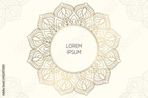 Dreamy wallpaper with mandala pattern