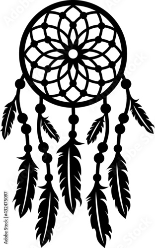 Vector illustration of the dream catcher