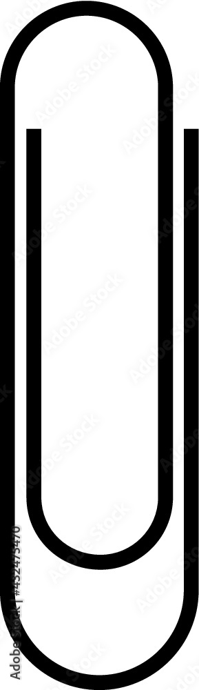 Vector illustration of the paperclip Vector illustration of the paperclip