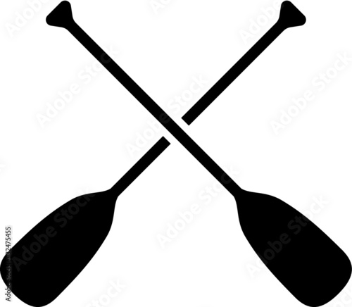 Vector illustration of the paddles