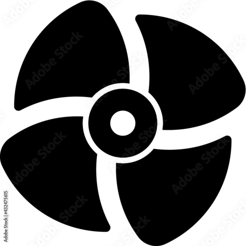 Vector illustration of the propeller