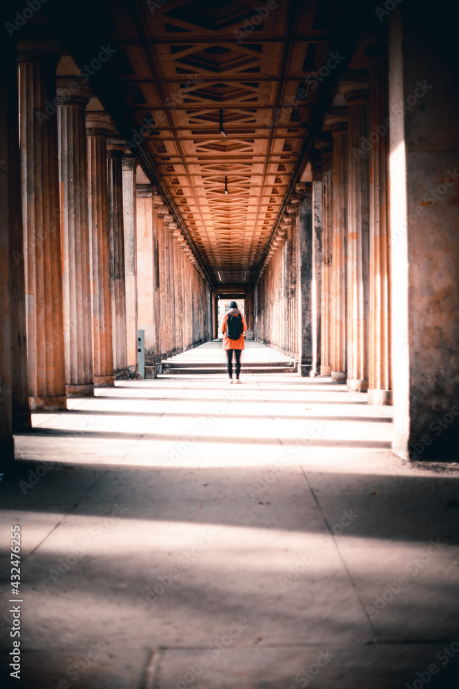 person in the tunnel