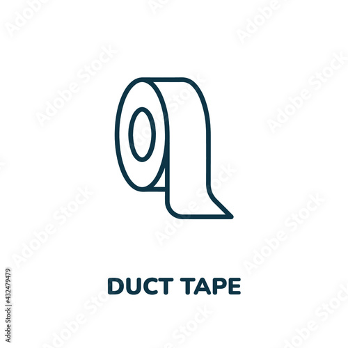 duct tape icon vector sign symbol. Simple element illustration. duct tape icon concept symbol design. Can be used for web and mobile.