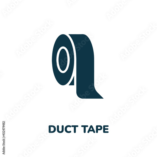 duct tape icon vector sign symbol. Simple element illustration. duct tape icon concept symbol design. Can be used for web and mobile.