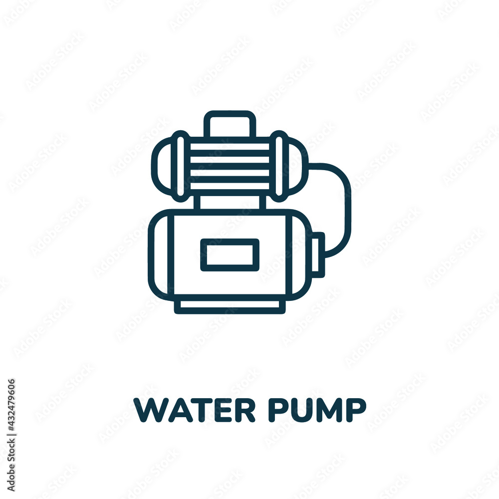 water pump icon vector sign symbol. Simple element illustration. water pumper icon concept symbol design. Can be used for web and mobile. water pump icon vector sign symbol. Simple element illustration. water pumper icon concept symbol design. Can be used for web and mobile.