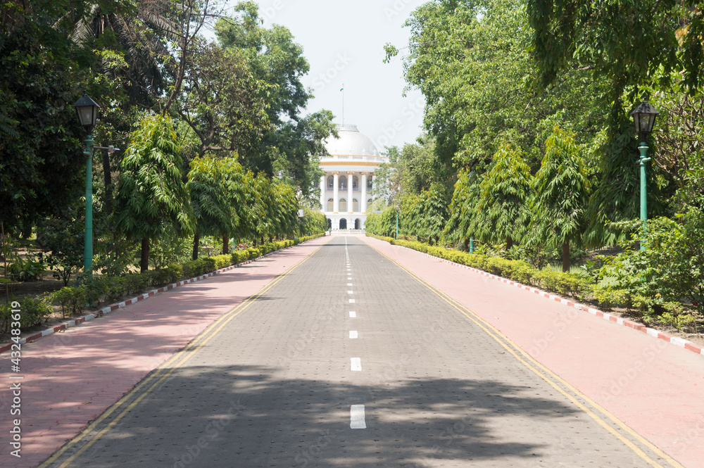 Raj Bhavan known as Government House the official residence of Governor of West Bengal, located in Kolkata, capital of the Indian state of West Bengal. India South Asia Pacific 26 April 2021.