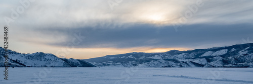 Sunset panorama on Lake Baikal © andrey_iv