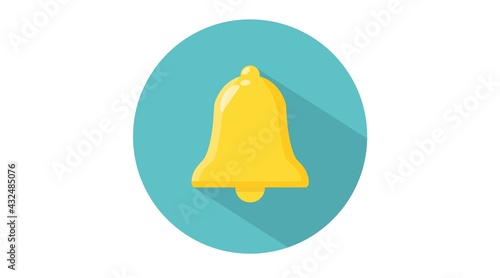 alarm, alert, art, background, bell, button, call, celebration, christmas, classic, clock, decoration, decorative, design, doorbell, element, flat, golden, graphic, handbell, holiday, icon, illustrati