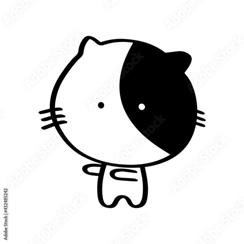 左に誘導する猫01