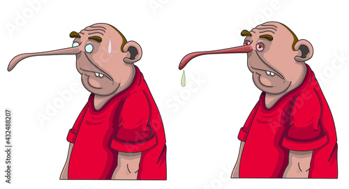 Personnage qui à peur du covid