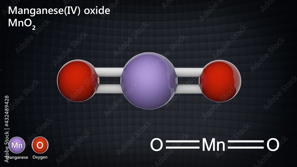Manganese(IV) oxide (or Manganese dioxide) is the compound