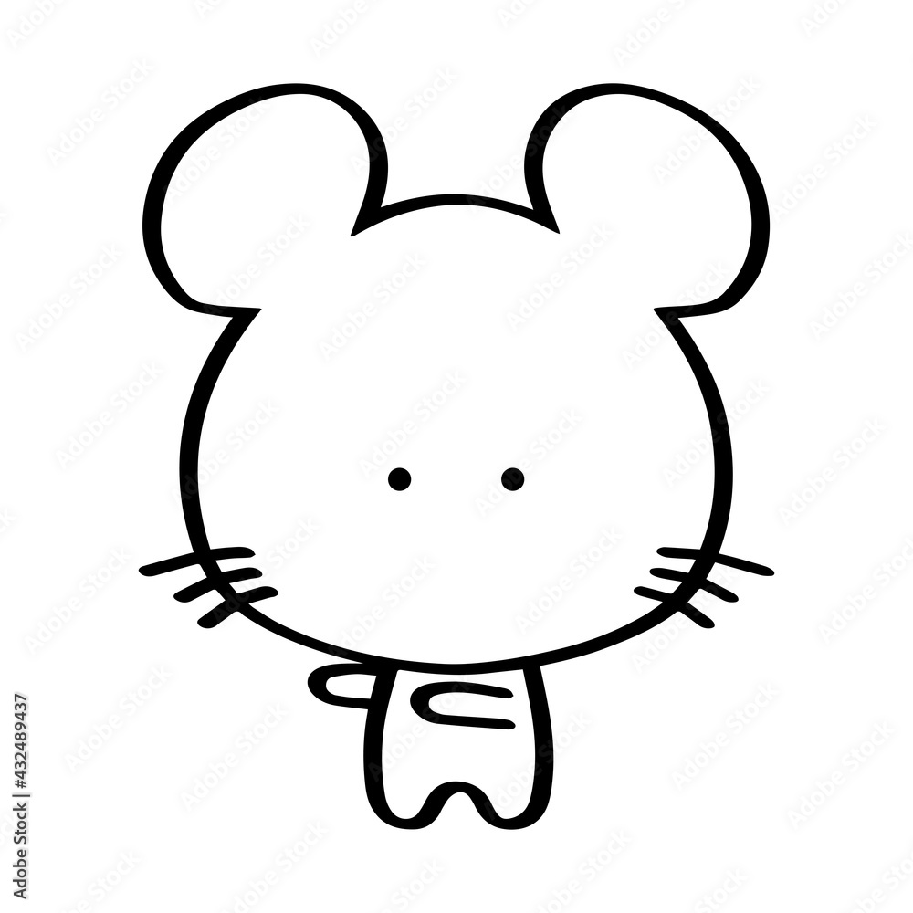 左に誘導するネズミ01 左に誘導するネズミ01