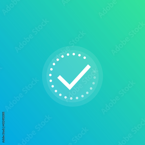 completed progress bar vector icon
