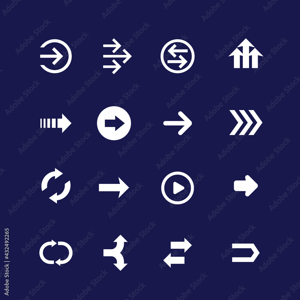 arrows set, vector icons arrows set, vector icons