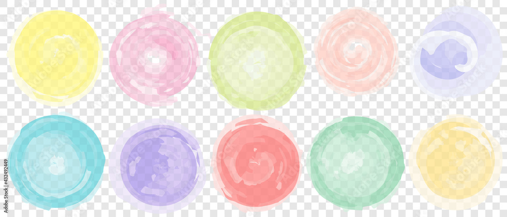 A set of multicolored translucent textures on an isolated background for the cover and splash. Spring templates for birthday greeting cards. A set of multicolored translucent textures on an isolated background for the cover and splash. Spring templates for birthday greeting cards.
