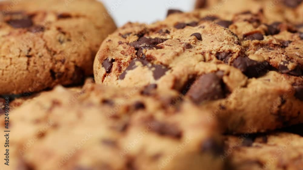 delicious chocolate cookies close-up delicious chocolate cookies close-up