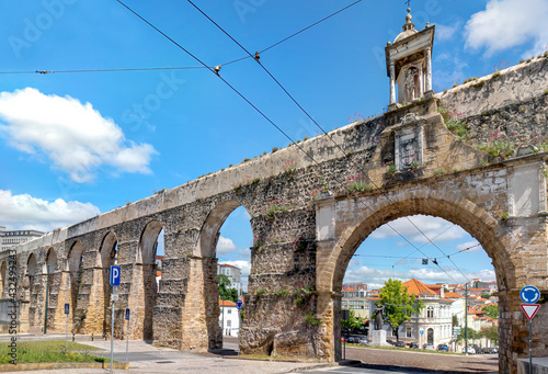 Arches. Aqueduct of Coimbra, Portugal