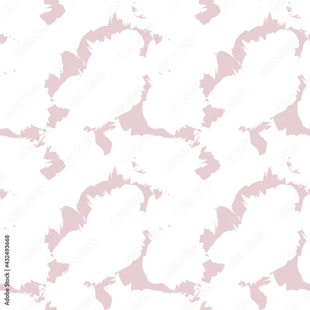 Pink Brush Stroke Camouflage Abstract Seamless Pattern Background