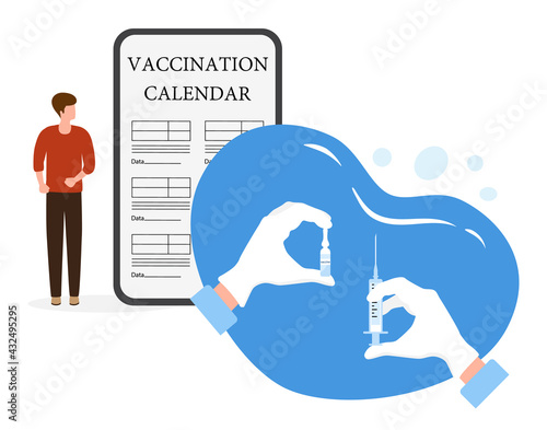 Vector People Vaccination Immunization Health care