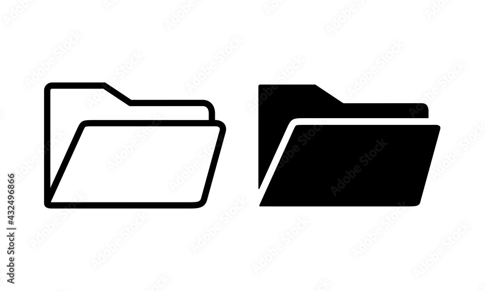 folder icon. Folder symbol vector folder icon. Folder symbol vector