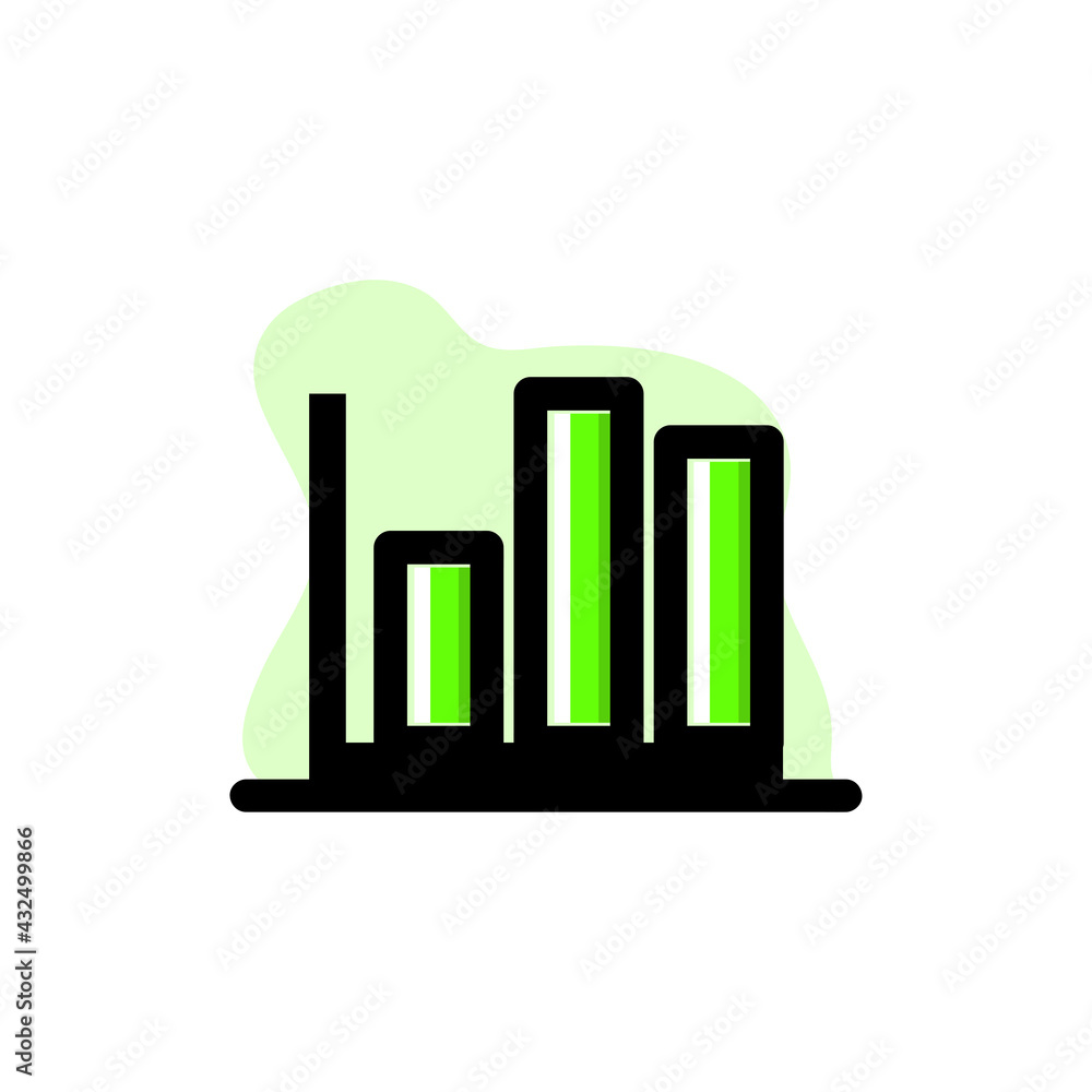 Column Graph Tool Conceptual Vector Illustration Icon Design Column Graph Tool Conceptual Vector Illustration Icon Design