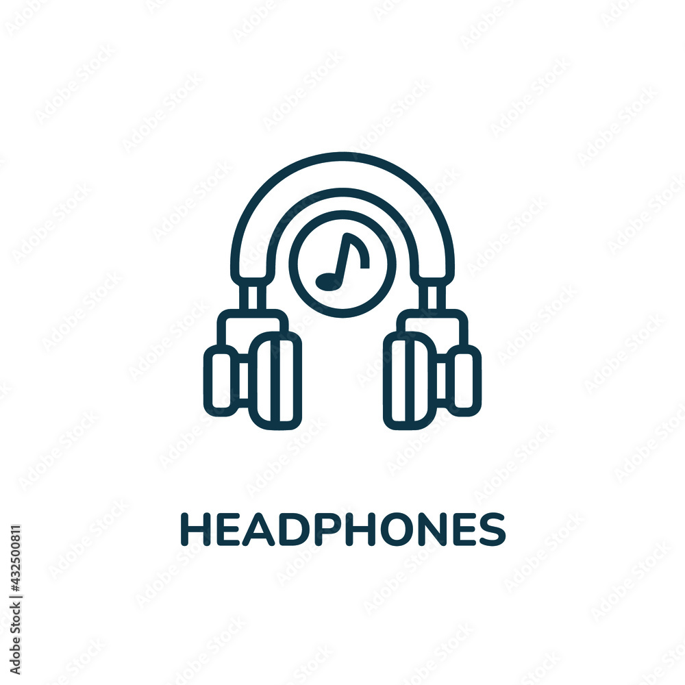 headphones icon vector sign symbol. Simple element illustration. wireless headphones icon concept symbol design. Can be used for web and mobile. headphones icon vector sign symbol. Simple element illustration. wireless headphones icon concept symbol design. Can be used for web and mobile.