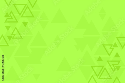 Abstract background, green pattern, symmetrical geometric shapes, vector triangles background, geometry template, banner or layout 